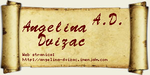 Angelina Dvizac vizit kartica